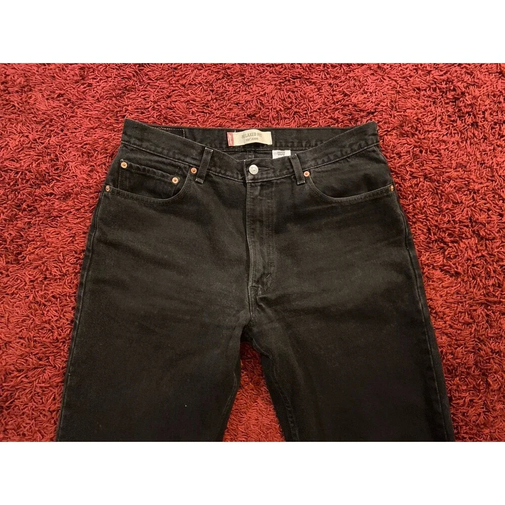 Y2K Levi’s 550 Jeans Men’s Size 36X34 Black Denim Relaxed Pants